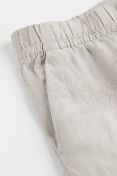 Linen-blend Pull-on Pants | H&M (US)