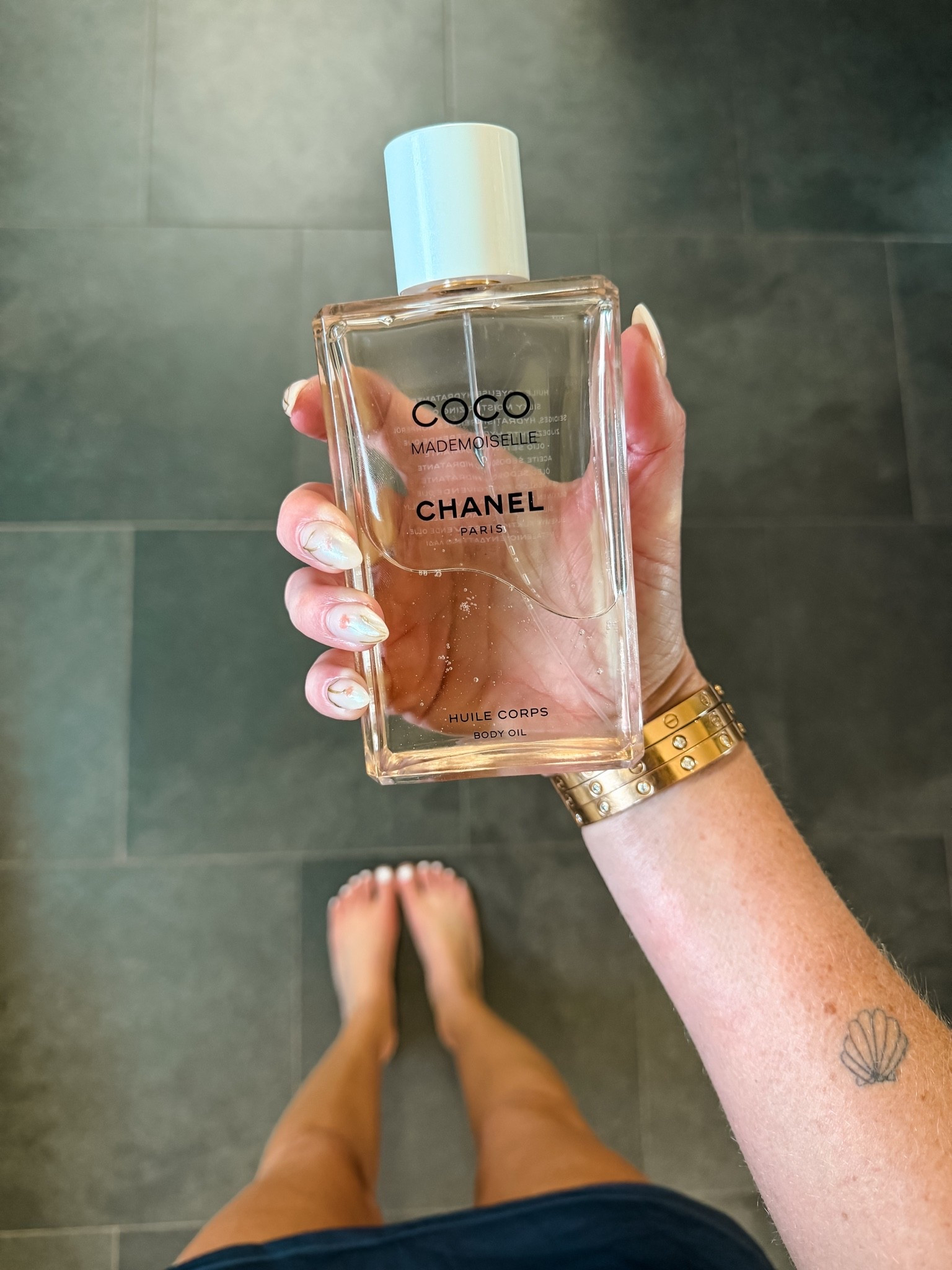 Chanel coco body oil for self care and hydrated skin