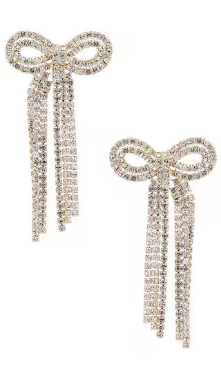 Nicci Earrings in Rhinestone | Revolve Clothing (Global)