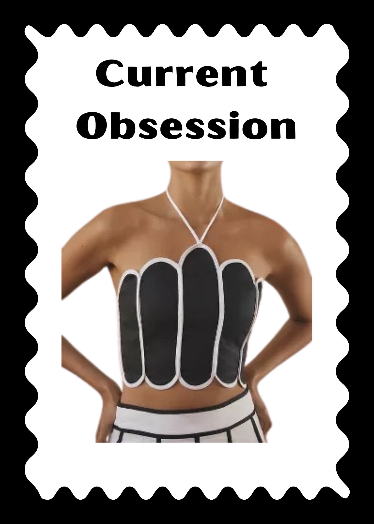 OBSESSED with this top (and the matching skirt.) so very chic and eye catching while being utterly wearable.