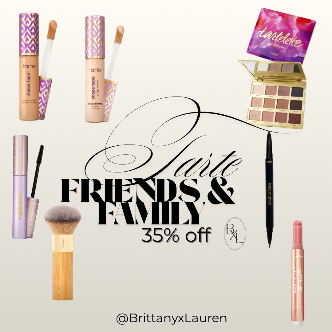 Tarte Cosmetics friends & family sale. 

#LTKBeauty #LTKSaleAlert #LTKU