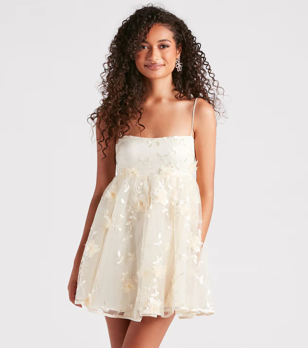 Eden Flower Babydoll Party Dress | Windsor Stores
