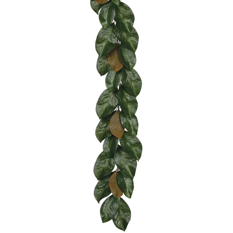 Artificial 6' Magnolia Leaf Garland | Wayfair North America