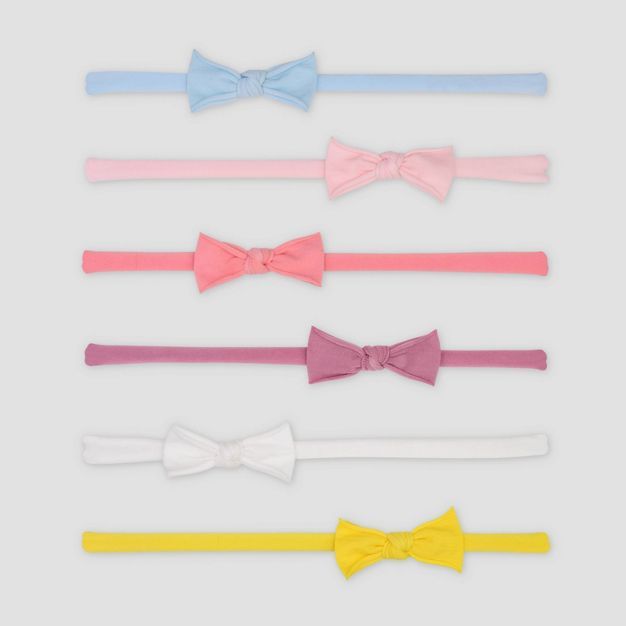 Baby Girls' 6pk Bow Headwrap - Just One You® made by carter's 0-12M | Target