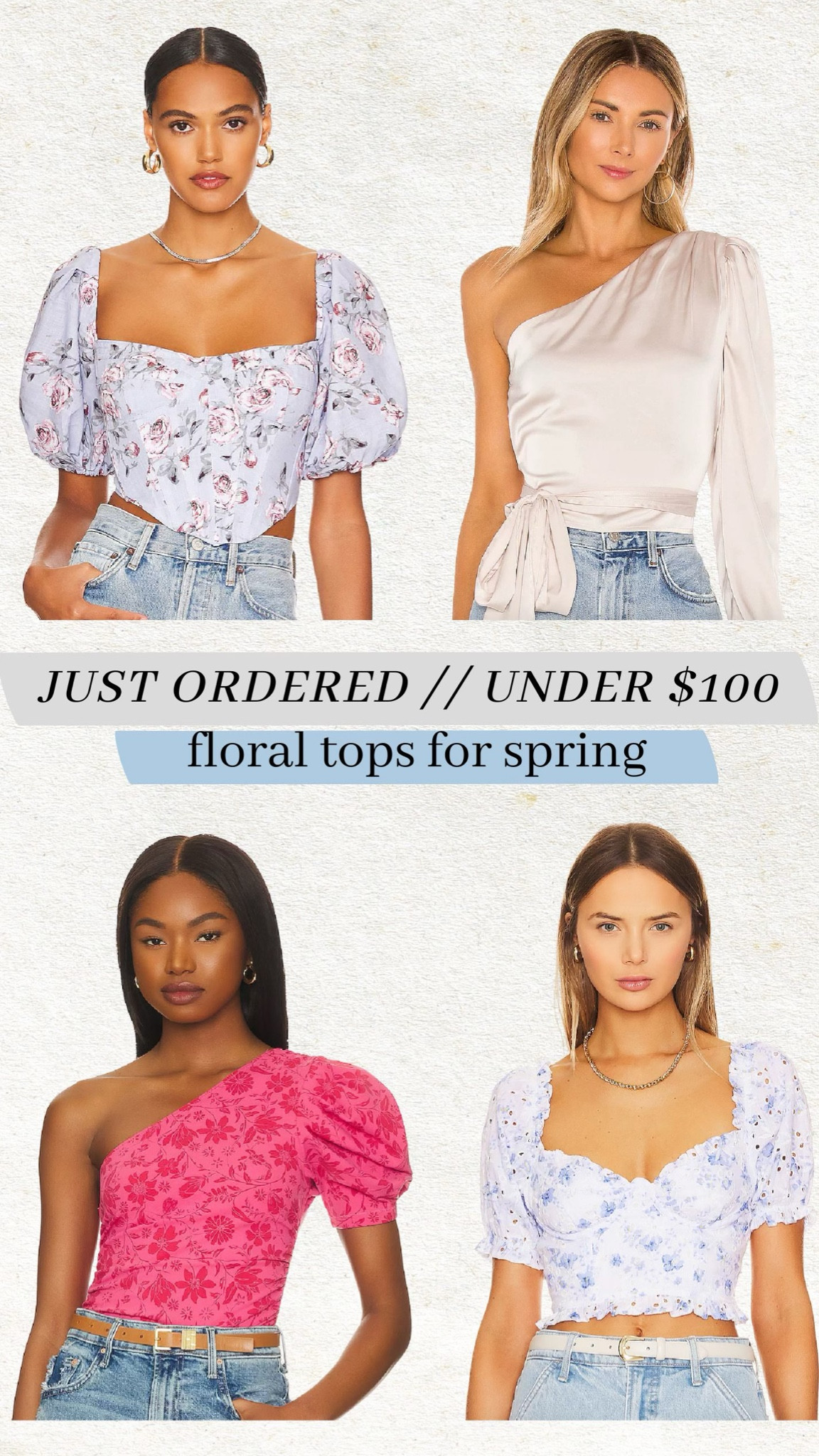 New floral tops for spring 🌸 I just ordered these girly new shirts - under $100 each! They go perfect with jeans & heels for a spring event 🫶🏼 

Spring outfit; spring style; spring shirt; vacation outfit; spring break outfit; floral shirt; silk shirt; revolve; Christine Andrew 

#LTKSeasonal #LTKstyletip #LTKunder100