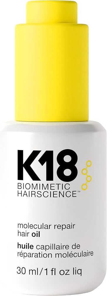 K18 Molecular Repair Hair Oil - Weightless Oil for Stronger, Healthier Hair (30 ml) | Amazon (US)