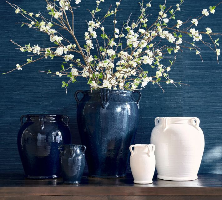 Emery Ceramic Vase, Large, White | Pottery Barn (US)