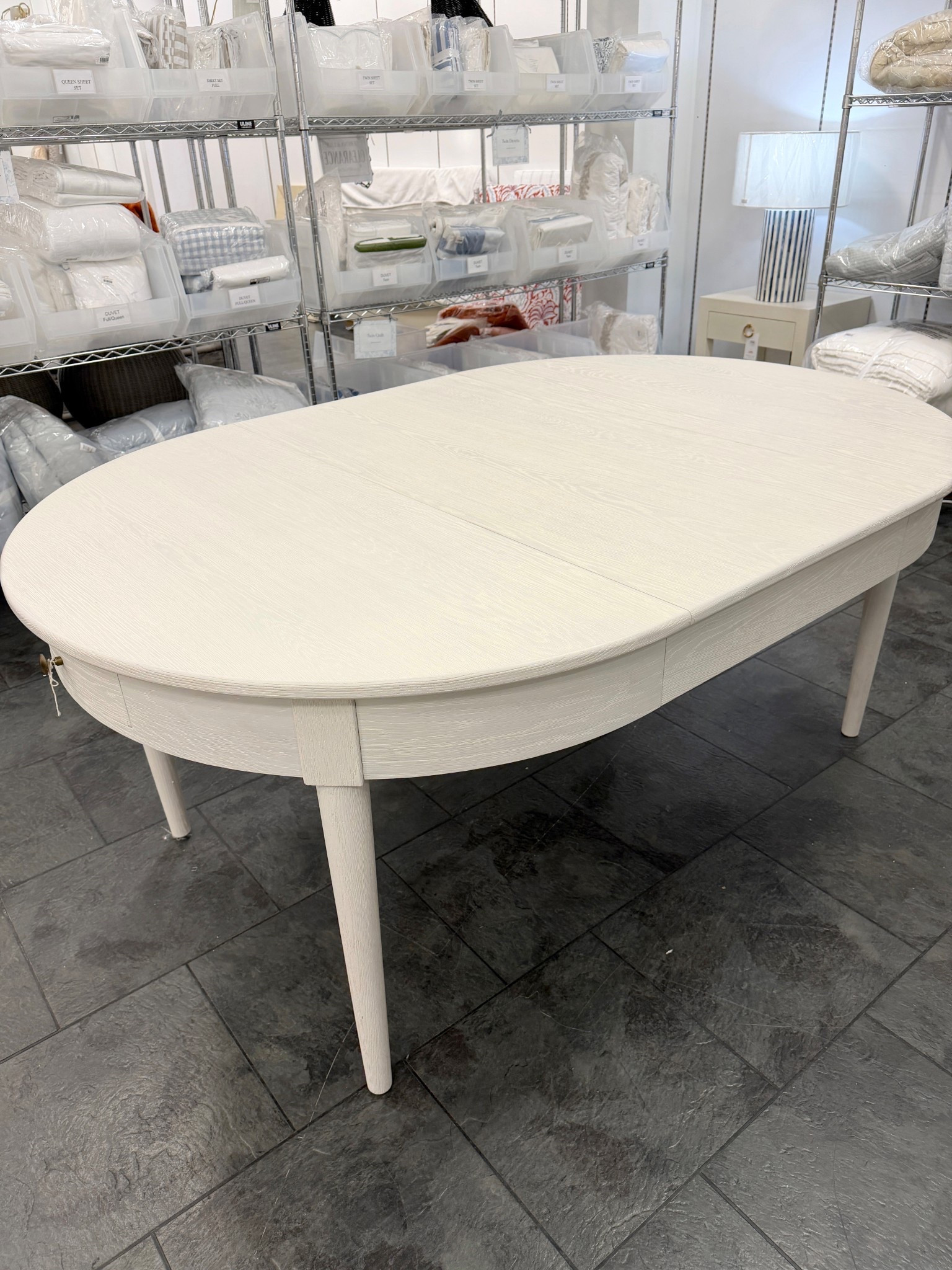 Sale alert at Serena & Lily! ✨ The Beach House Expandable Breakfast Table is such a lovely, versatile piece. I especially love the whitewashed oak finish—it’s light, neutral, and pairs beautifully with so many different styles of chairs and decor. 🤍 Designed with sleek tapered legs, a planked wood top, and small drawers with brass pulls, it’s both charming and functional. 🙌🏻 The table can also extend from round to oval, making it perfect for everyday meals or hosting. Linked this table and other similar styles to shop. 😍 #SerenaAndLily #DiningRoomTable #DiningTable

#LTKHome #LTKSaleAlert