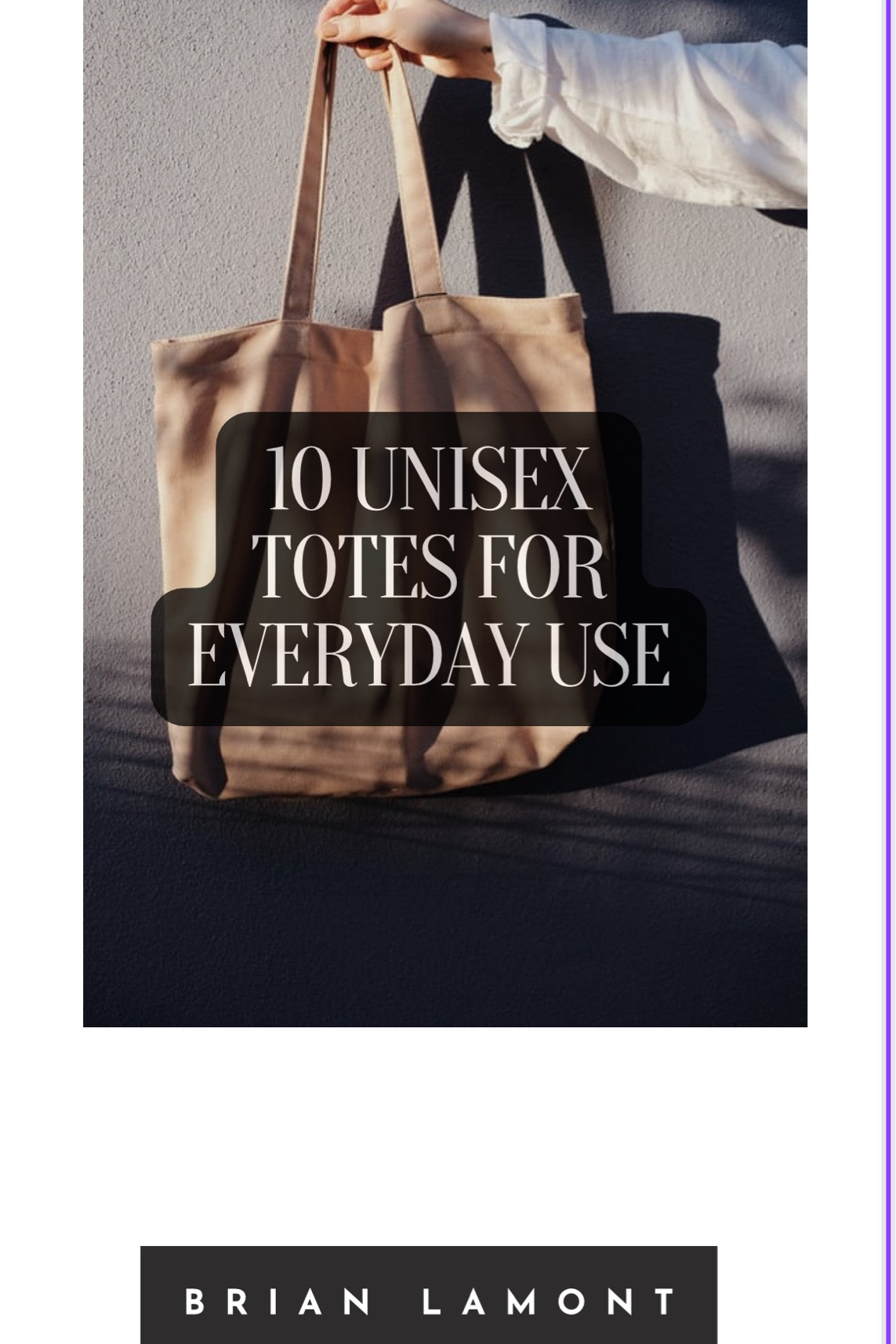 I love carrying a tote everyday and everywhere! Here’s some i love and are durable 

#LTKTravel #LTKMens #LTKGiftGuide