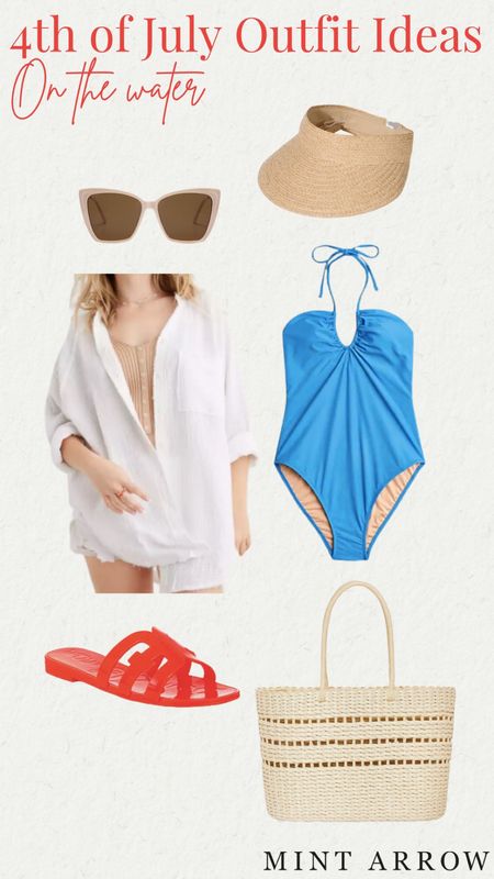 Loving this look for the pool, beach, or lake on the 4th of July! 🇺🇸🤍🌊 

#LTKstyletip #LTKswim #LTKSeasonal