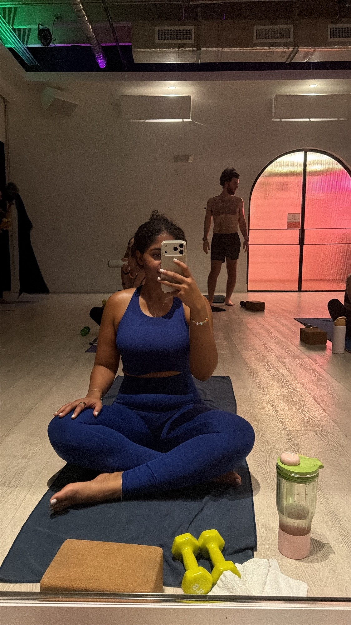 Both are in the color: Deep Sea Blue 

#LTKfitnessgoals #LTKActive