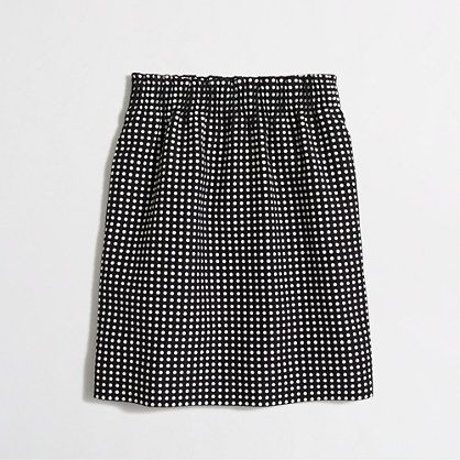 Factory dot jacquard mini skirt | J.Crew Factory