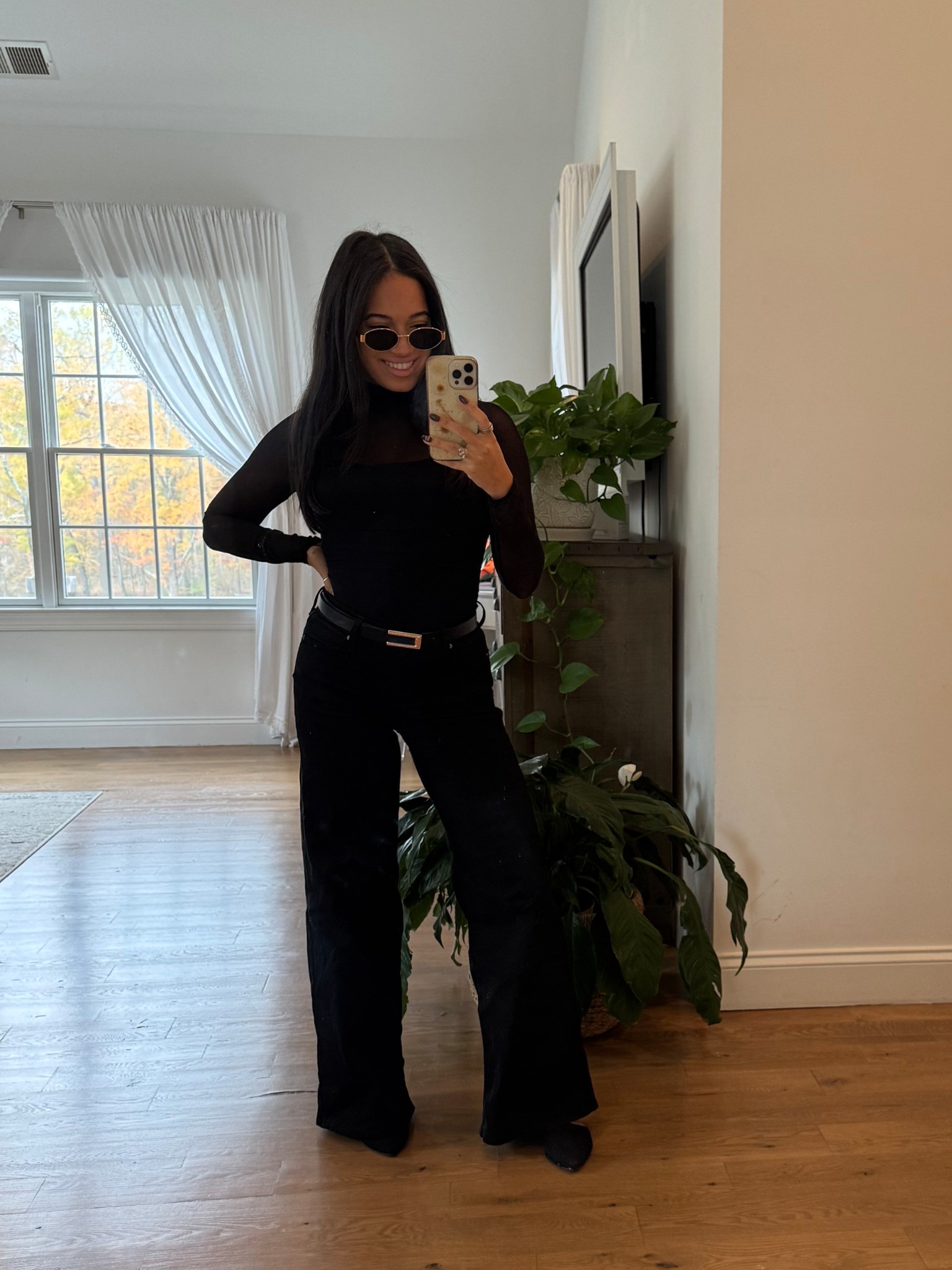 Such an easy cute outfit! Everything true to size! I’m wearing small in the top, size 26 in the jeans and size 6 in the mules! 🖤

#LTKStyleTip