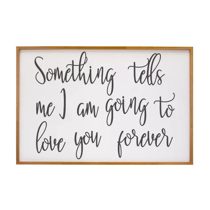 Nojo Something Tells Me I Am Going to Love You Forever Decorative Wall Sculpture | Target