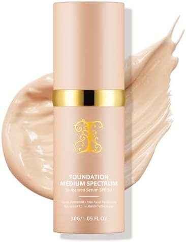 Foundation 4 in 1 - Color Changing Foundation, SPF 50+, Longwearing & Waterproof, Color Changing ... | Amazon (US)