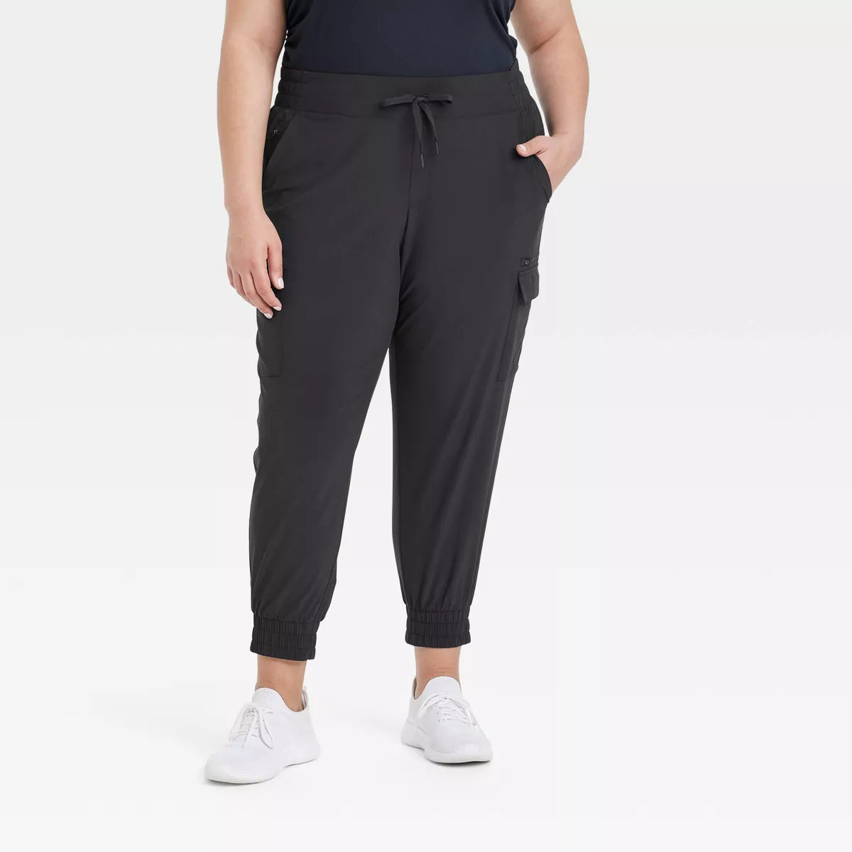 Women's Flex Woven Mid-Rise Cargo Joggers - All In Motion™ | Target