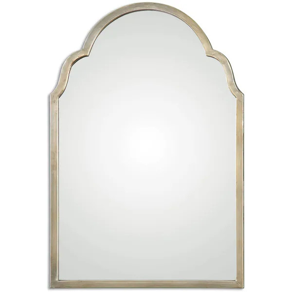 Uttermost Brayden Petite Silver Arch Decorative Wall Mirror - Champagne/Silver - 20.125x30.125x1.125 | Bed Bath & Beyond