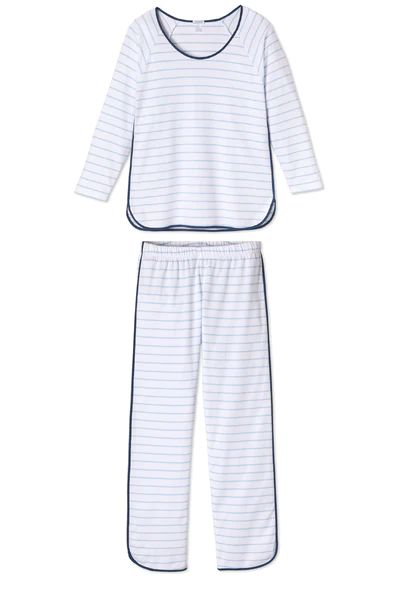 Pima Long-Long Set in Marine | LAKE Pajamas