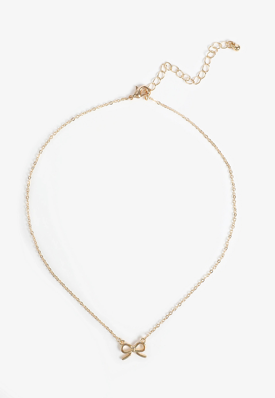 Dainty Bow Necklace Pendant Necklace | Maurices