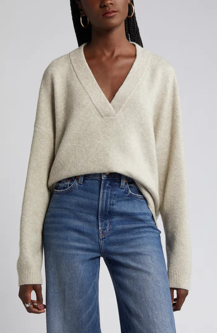 Oversize V-Neck Sweater | Nordstrom