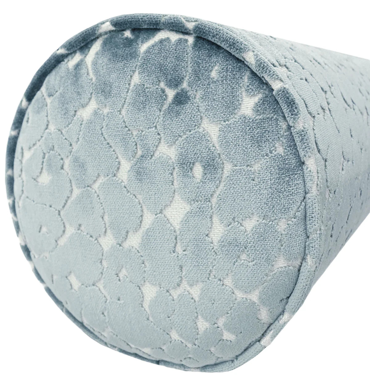 THE BOLSTER :: LEOPARD CUT VELVET // CERULEAN BLUE | LITTLE DESIGN COMPANY