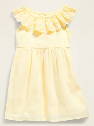 Ruffle-Trim Cinched-Waist Dress for Baby | Old Navy (US)