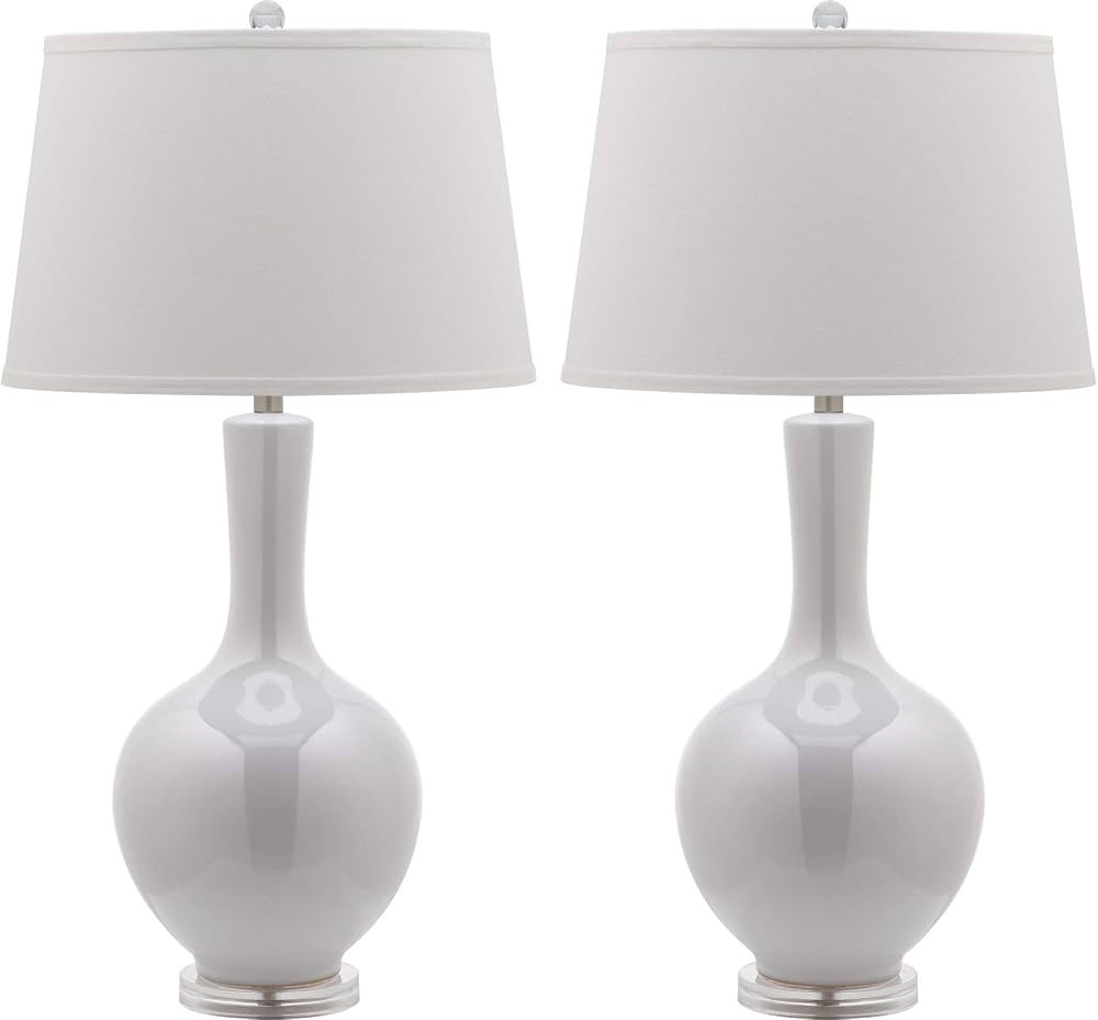 Safavieh Lighting Collection Blanche Gourd White Table Lamp, Set of 2 | Amazon (US)