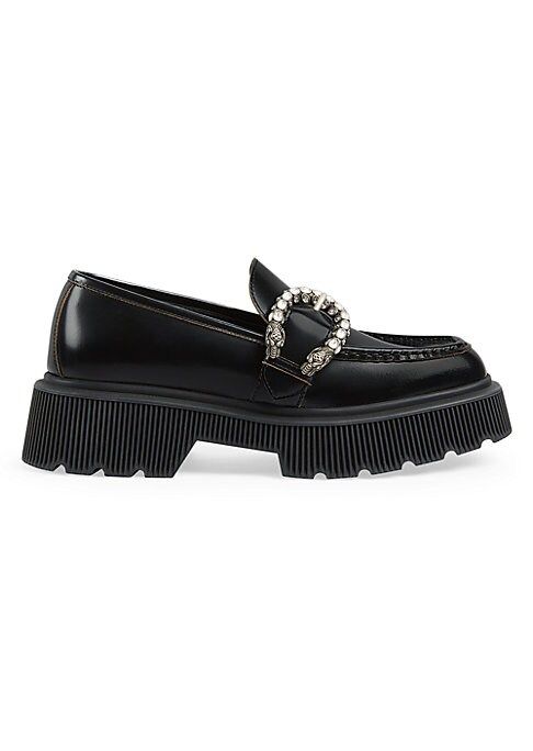 Gucci Women's Lug Sole with Buckle Drivers - Nero - Size 36 (6) | Saks Fifth Avenue