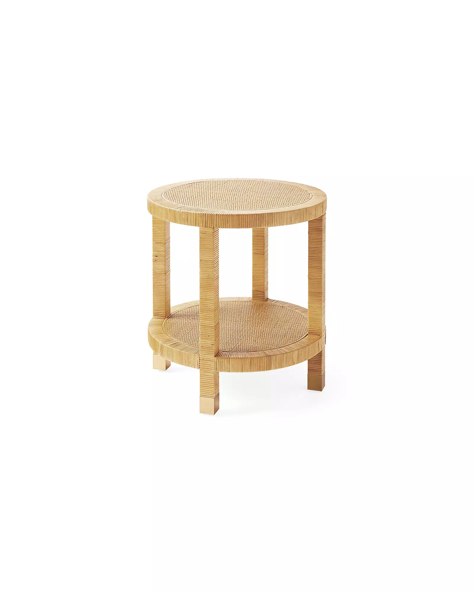 Balboa Rattan Side Table | Serena and Lily