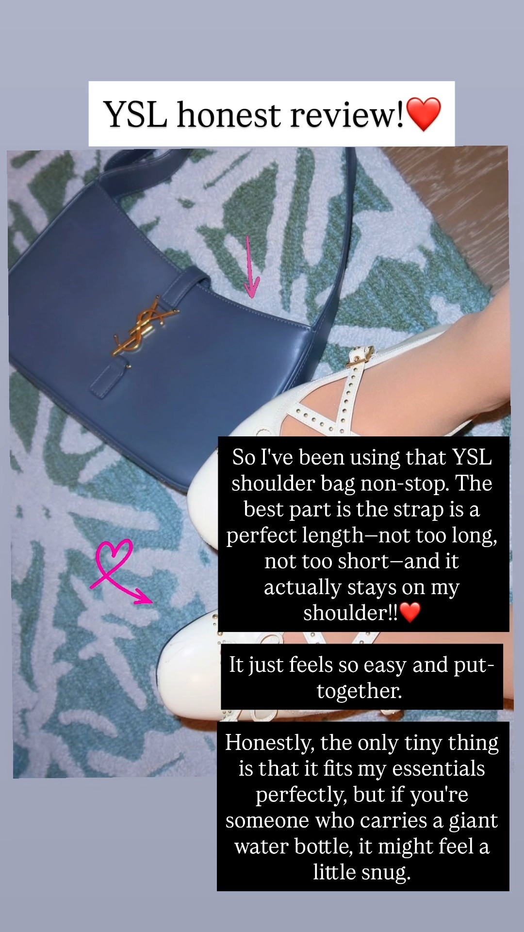 Honest review for Saint Laurent Le 5 bag 🙂‍↕️❤️ if you wanna spoil yourself once a while ( and Christmas is cominggg), this bag is quite a nice pick:p 



#LTKHoliday #LTKGiftGuide #LTKItBag