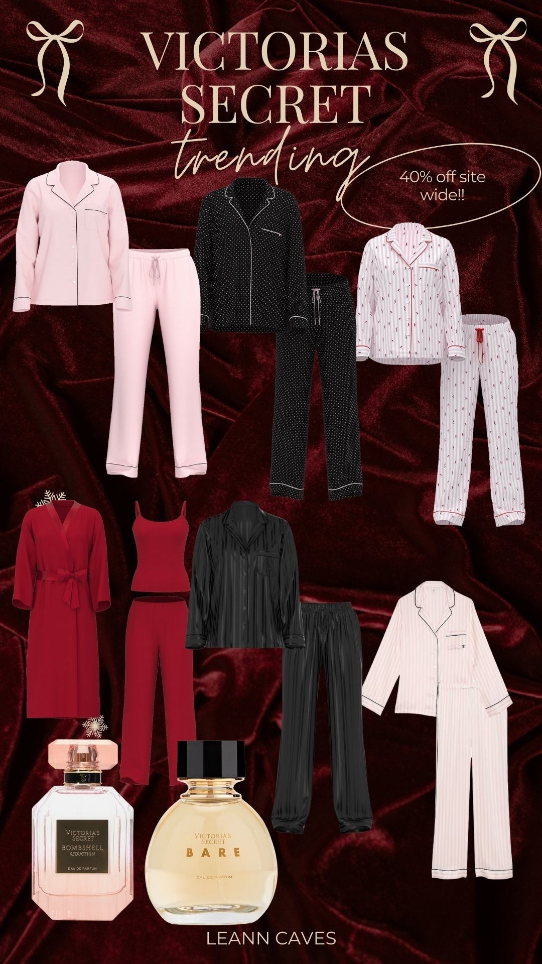 holiday gift idea! cozy pajamas + perfume! 40% off site wide!! victoria’s secret, gift guide, holiday gift#LTKCyberWeek 

#LTKSaleAlert #LTKGiftGuide #LTKBeauty