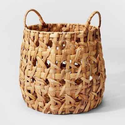 Woven Natural Decorative Cane Pattern Small Basket - Threshold&#8482; | Target