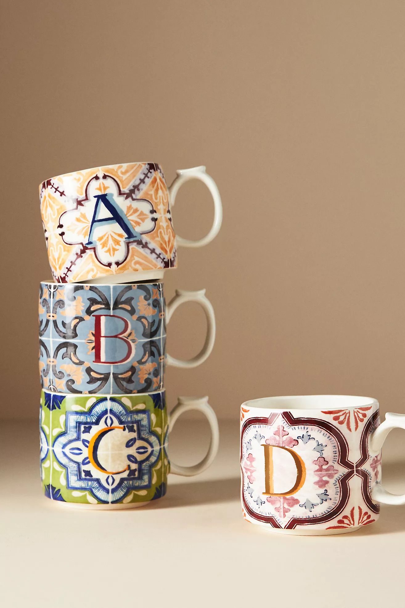 Mezze Monogram Mug | Anthropologie (US)