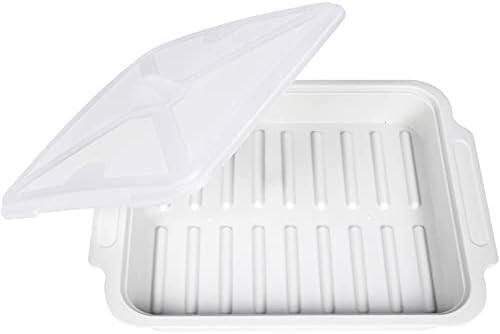 MUGOOLER Microwave Easy Bacon Maker/Cooker with Lid, Safety, Quick and with No Mess, 11.3“ L x 9.0"  | Amazon (US)