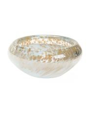 6.5x3 tortoiseshell glass round bowl | TJ Maxx