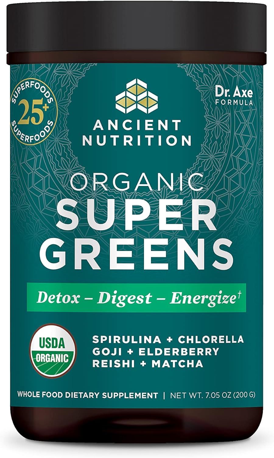 Superfood Powder with Probiotics by Ancient Nutrition, Organic SuperGreens, Made from Real Whole,... | Amazon (US)