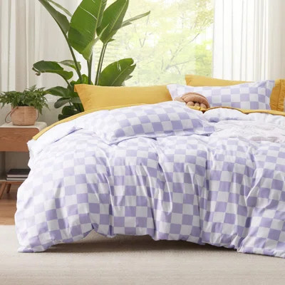 Bedsure Checkered & Floral & Striped Duvet Cover | Wayfair North America