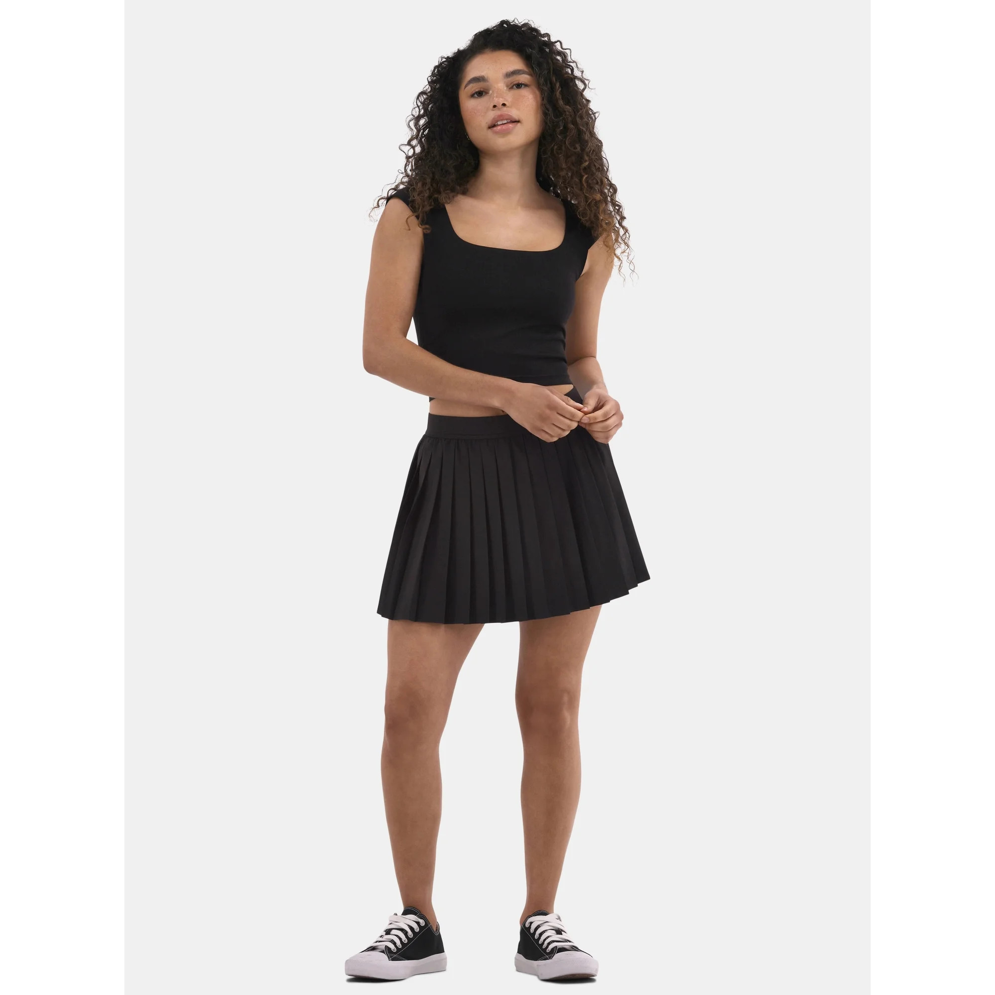 No Boundaries Pleated Tennis Skort, Women's | Walmart (US)