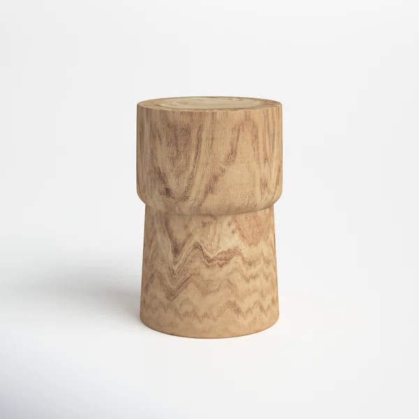 Leticia Solid Wood Drum End Table | Wayfair North America