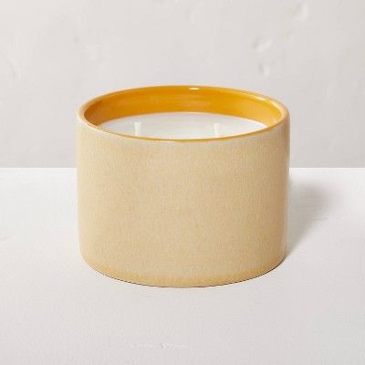 Golden Hour Tonal Ceramic Candle Yellow - Hearth & Hand™ with Magnolia | Target