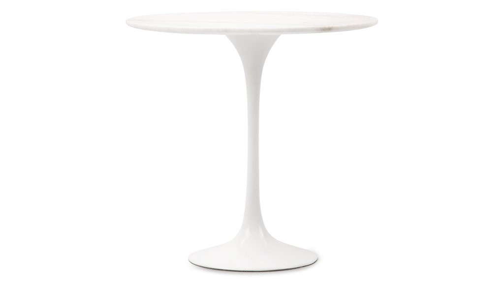 Tulip Side Table - Round Tulip Side Table, Calacatta Marble | Interior Icons