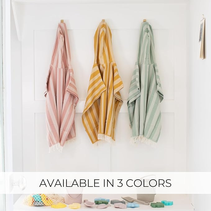 ZICOTO Stylish Hooded Beach Towel for Kids - Extra Soft and Fast Drying Poncho for Toddlers 1-3 Y... | Amazon (US)