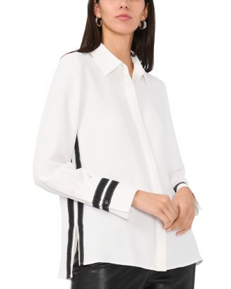 Contrast Trim Shirt | Bloomingdale's (US)