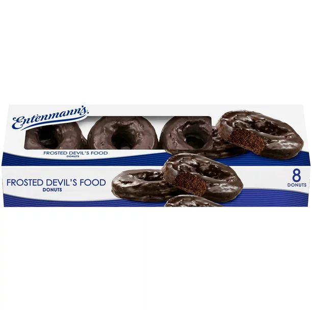 Entenmann's Frosted Devil's Food Donuts, 8 count - Walmart.com | Walmart (US)