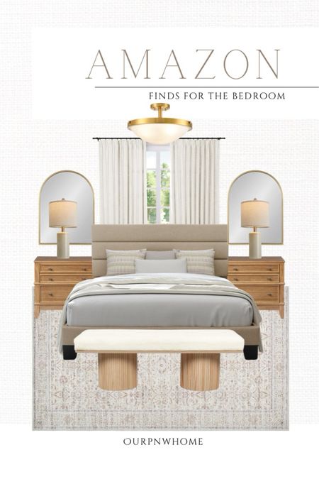 Top picks from Amazon for the spring bedroom!

Upholstered bed frame, Amazon bedroom, table lamps, traditional home, semi-flush mount light fixture, off-white curtains, arched wall mirror, wood nightstand, tan bed frame, modern bench, upholstered bench, boucle bench, neutral area rug, Amazon home

#LTKHome #LTKSeasonal #LTKStyleTip