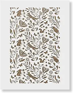 Forest Pattern Wall Stencil - Wall Stencil, Stencil Designs, Stencil for Painting, Wall Stencils ... | Amazon (US)