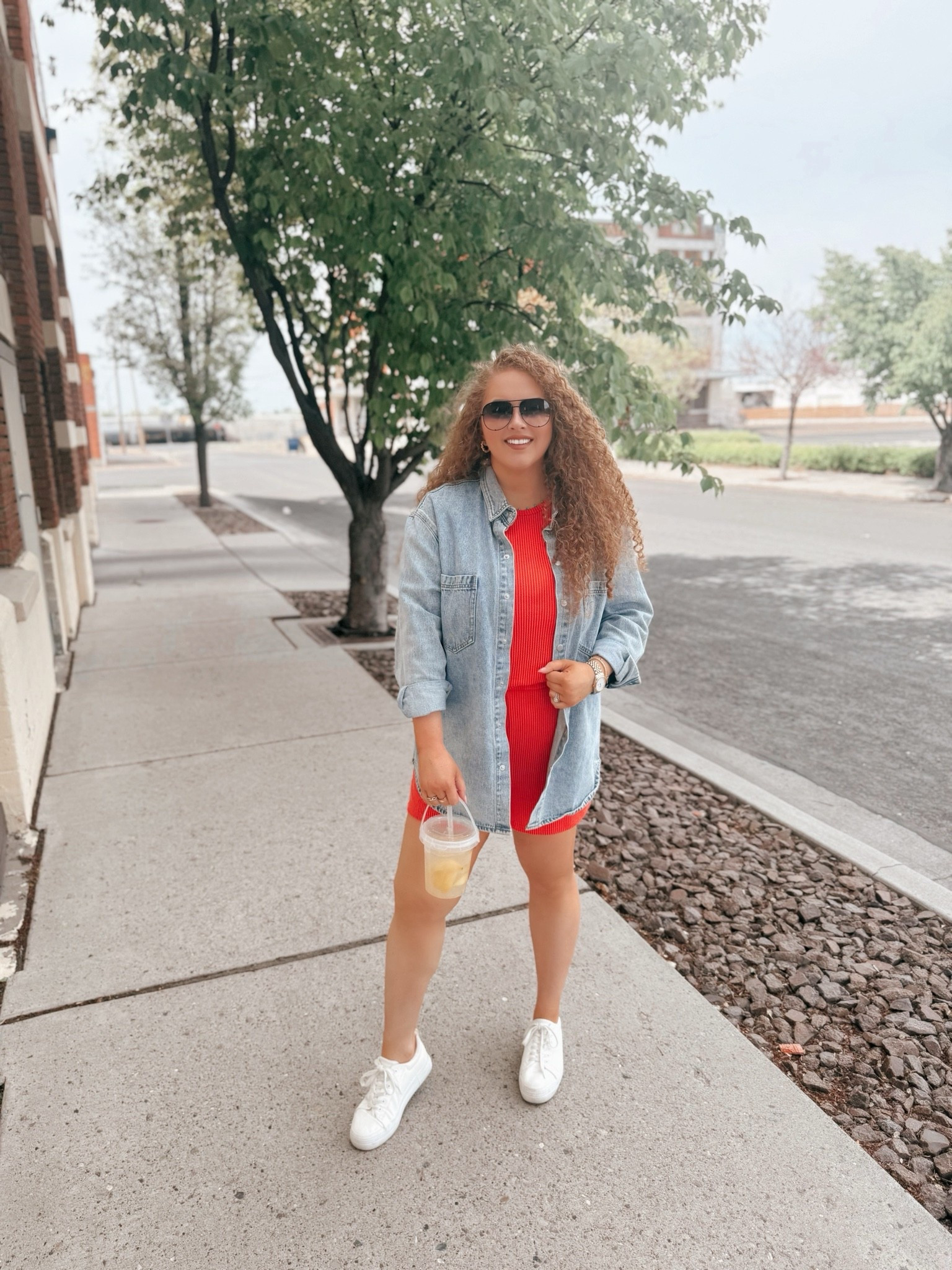 The kind of outfit I’ll keep reaching for all summer 🍊 Orange set + denim + sneakers = done ✔️ orange two piece set | summer two piece outfit | matching set outfit | casual summer outfit | festival outfit inspo | boho summer style | oversized denim button down | denim layering outfit | lightweight summer layers | white sneakers outfit | platform sneakers outfit | comfy everyday shoes | effortless outfit | casual chic style | warm weather outfit | summer outfit ideas | street style summer | everyday outfit inspo | amazon fashion finds

#LTKootd #LTKgrwm #LTKdayinmylife