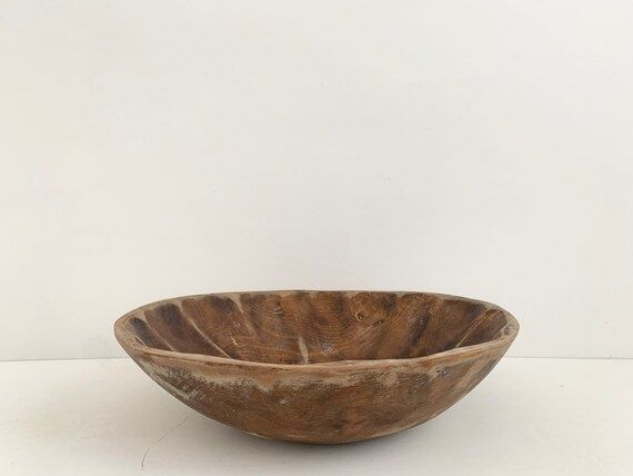 Vintage XL Wood Bowl | Etsy (US)