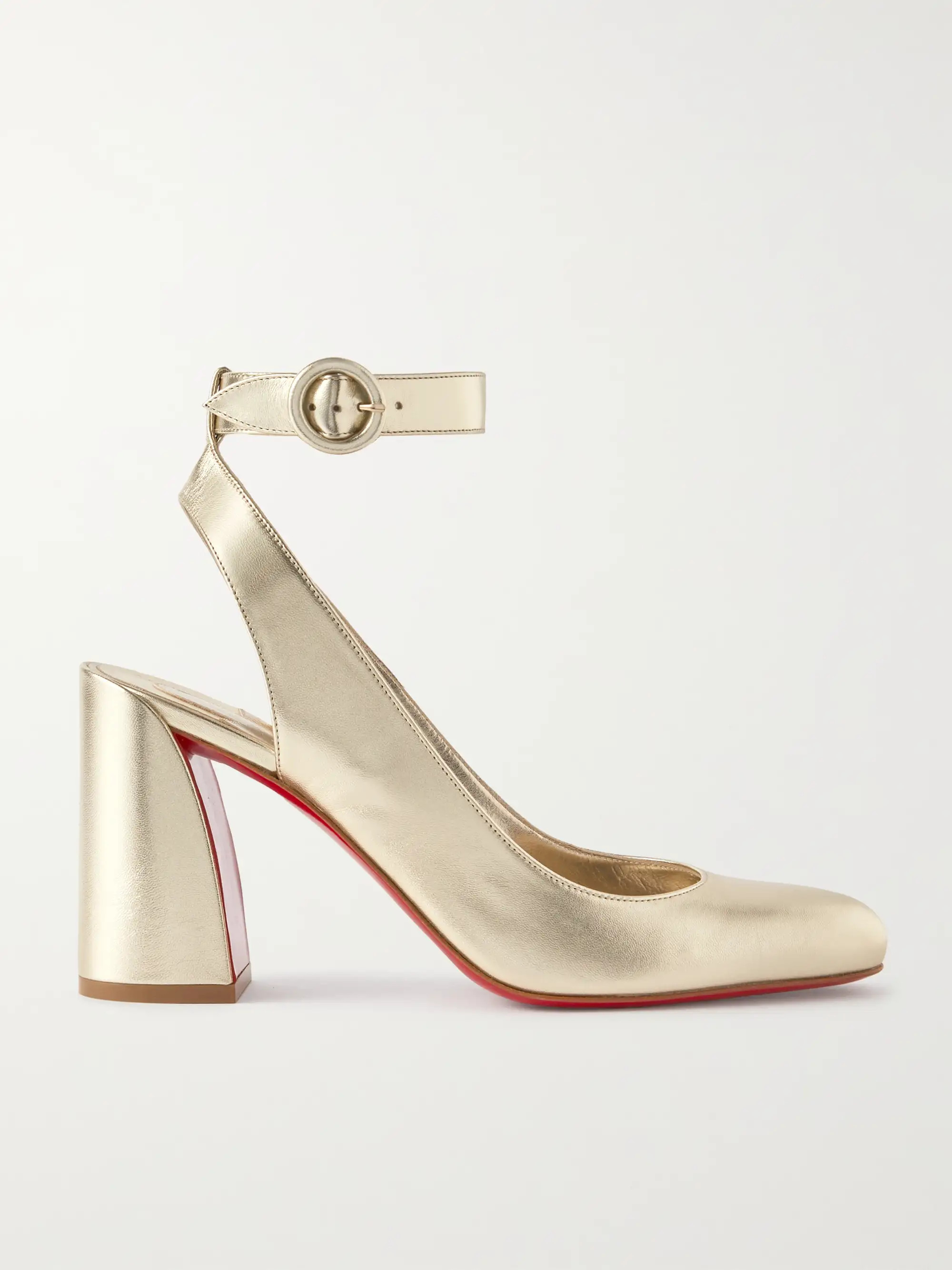 Miss Sab 85 metallic leather pumps | NET-A-PORTER (US)