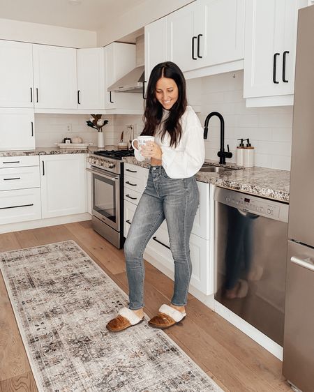 Kitchen Details-love a good kitchen runner and wouldn’t go without one now. I love the colour it adds and not to mention the cozy factor. 
#kitchen #kitchendesign #kitchendetails #kitchendecor #runner #kitchenrunner #washablerug

#LTKstyletip #LTKsalealert #LTKhome